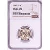 Image 1 : 1943-D Jefferson Nickel Coin NGC MS66 6FS