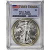 Image 1 : 1999 $1 American Silver Eagle Coin PCGS MS68 First Strike