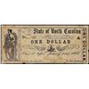 Image 1 : 1866 $1 State of North Carolina Obsolete Note