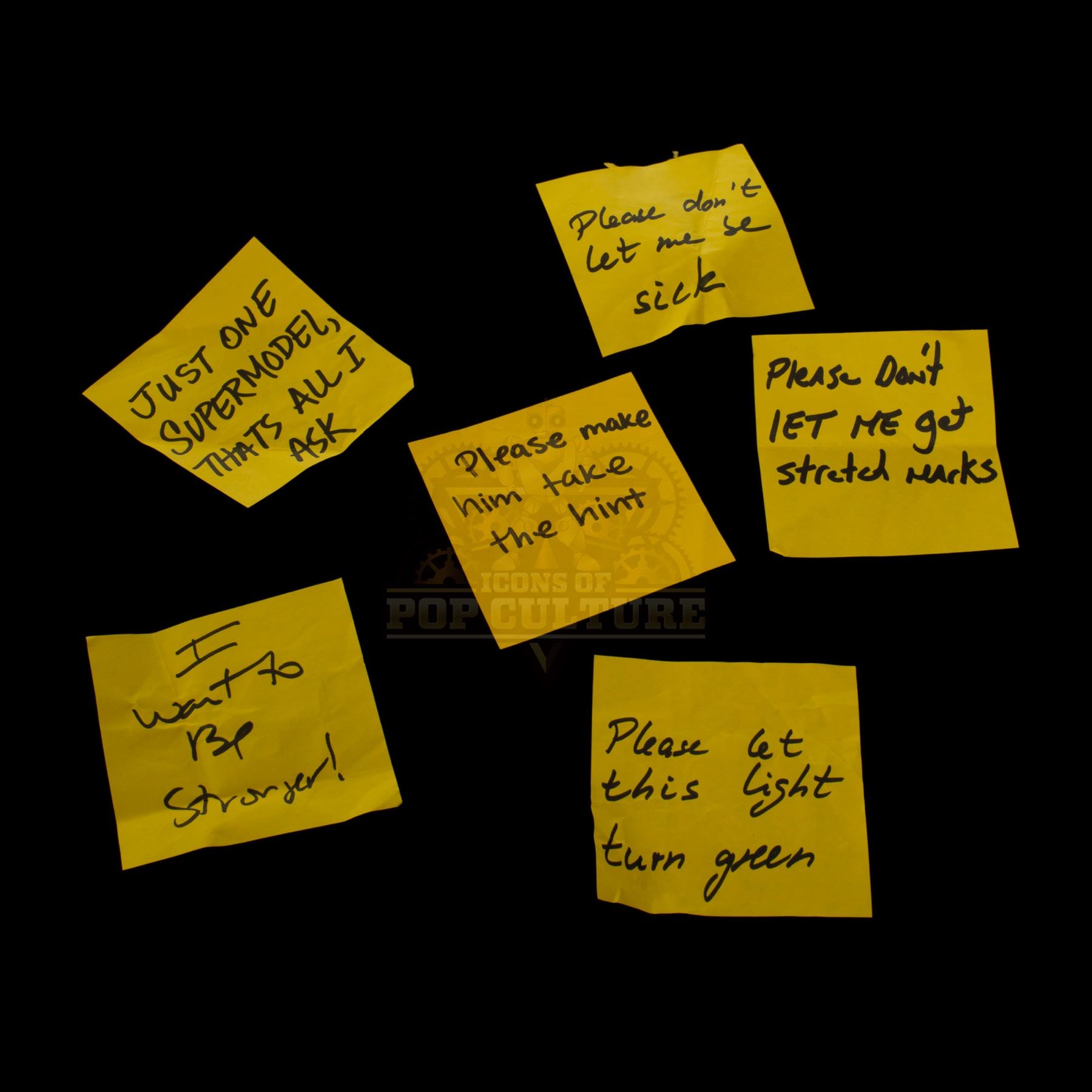 Bruce Almighty PostIt Note Prayers A102
