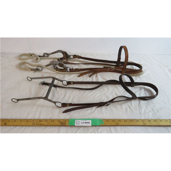(2) Bridles, one with roping reins