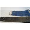 Image 2 : (2) 28" Cinches, (1) 34" Cinch, 39" Back Girth (buckle to buckle)