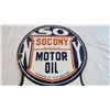Image 2 : Socony Motor Oil - Fantasy porcelain sign (22" tall)