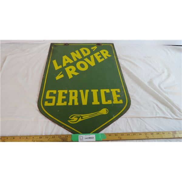 Land Rover Service - Fantasy porcelain sign (27" long)