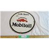 Image 1 : Gargoyle Mobiloil - Fantasy porcelain sign (16" diameter)