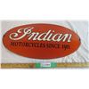 Image 1 : Indian Motorcycles - Fantasy porcelain sign (25" long)