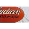 Image 3 : Indian Motorcycles - Fantasy porcelain sign (25" long)