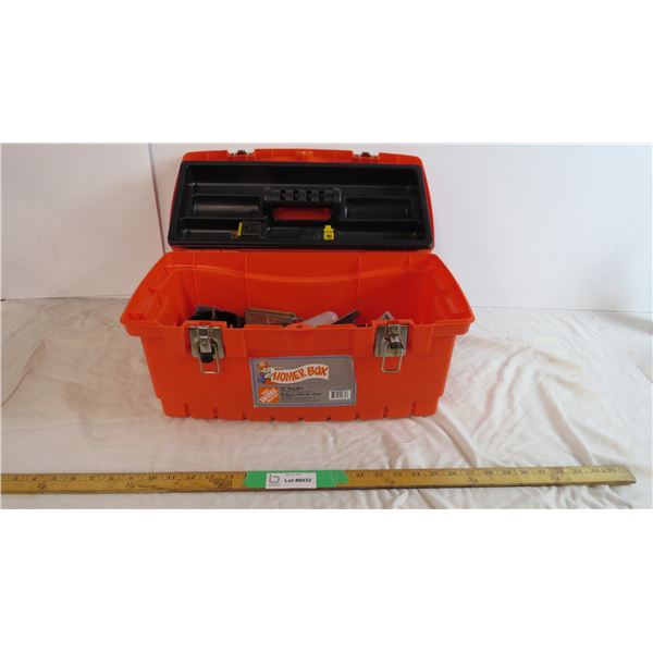 Homer Box Tool box filled with misc tools and parts