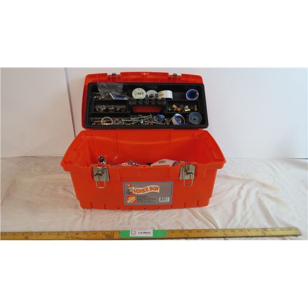 Homer Box Tool box filled with misc tools and parts