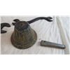 Image 4 : Vintage bell with Assorted Wrenches and hand screw
