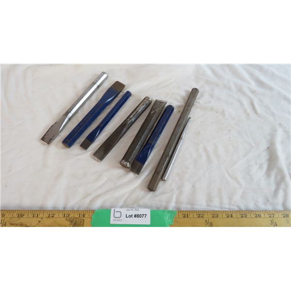 (8) Various Steel Chisels