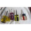 Image 2 : Assorted Mini Screwdrivers with big drill bits and saw blade