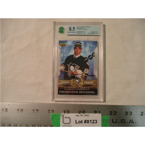 Sidney Crosby 2005-06 UD Phenomenal Beginnings Graded 8.5