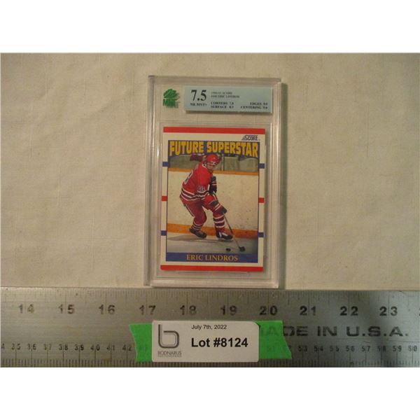 Eric Lindros 1990-91 Score Graded 7.5