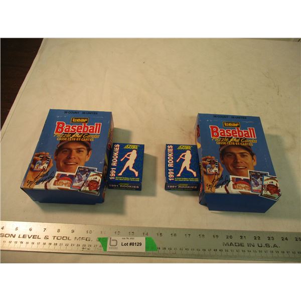 2X THE BID - Leaf Baseball + Score boxes sealed