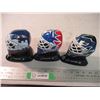 Image 2 : (3) NHL Goalie helmets - Maple Leafs, Rangers, Avalanche