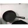 Image 3 : (3) cast iron pans