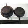 Image 6 : (3) cast iron pans