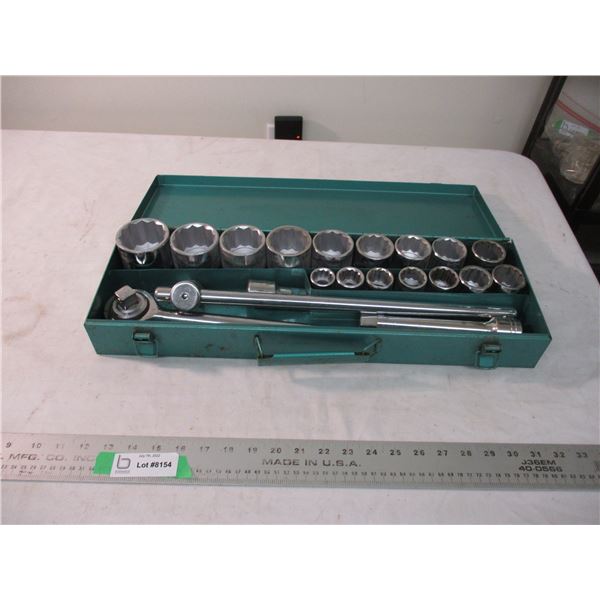 3/4 ratchet and socket set - complete