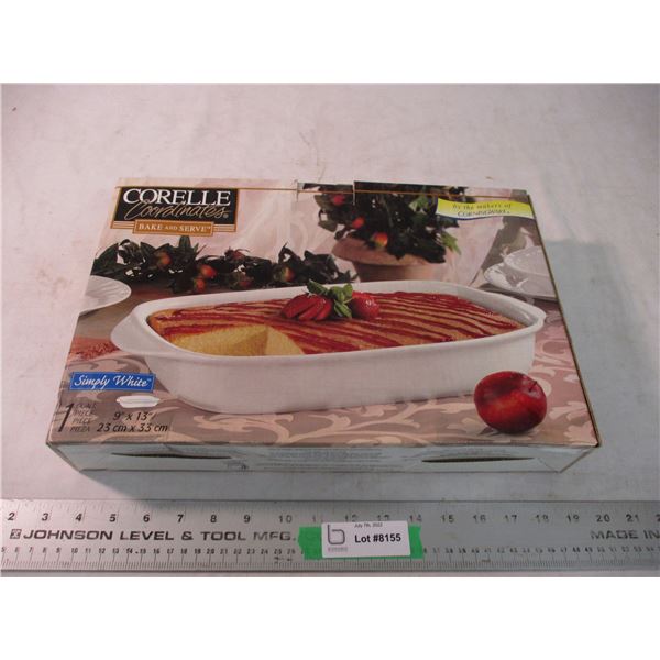 Corelle bake + serve dish (NIB)