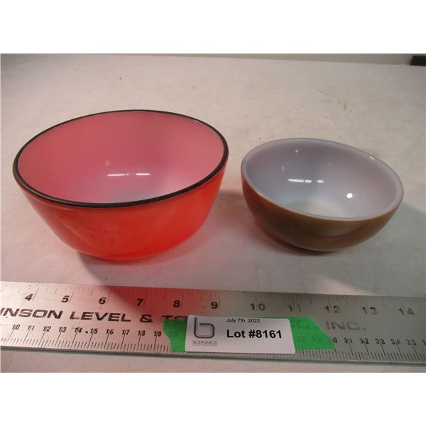 (2) Fire King bowls