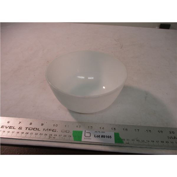 Vintage milk glass fire king bowl 7 