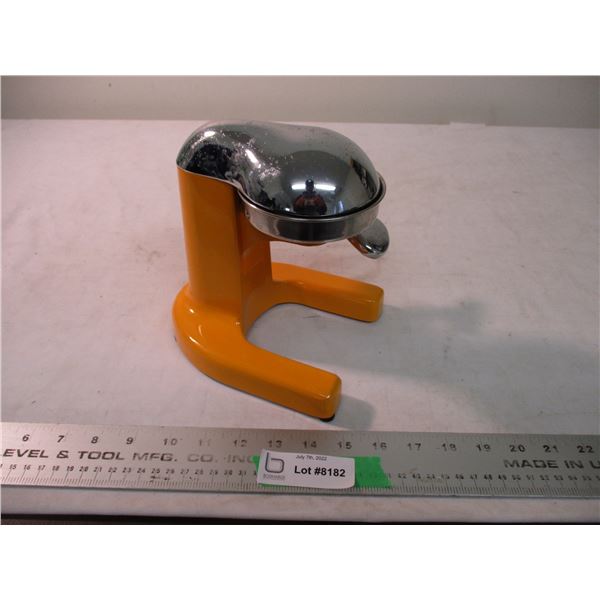 Chrome and cast iron juicer