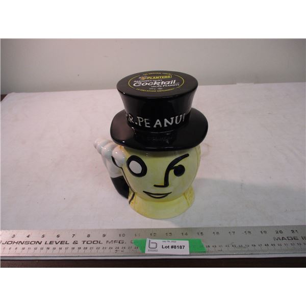 Vintage ceramic Mr Peanut jar