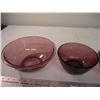 Image 2 : Cranberry pyrex bowls