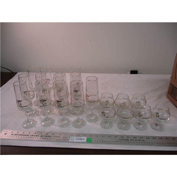 1988 Calgary Olympic wine glasses