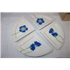 Image 2 : Blue Flower Dishes (4 pieces)
