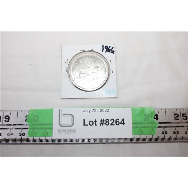 1966 Canadian Silver Dollar