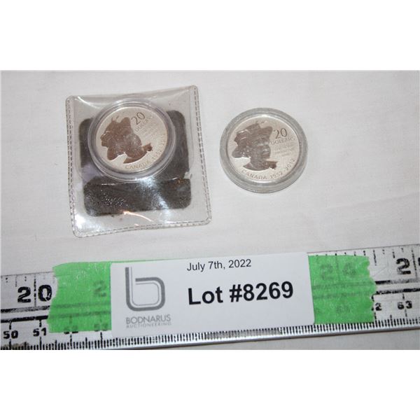 Queen Elizabeth 20 Dollar Silver Coin