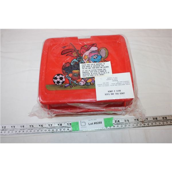 Vintage Smurfs Lunchbox New in Plastic