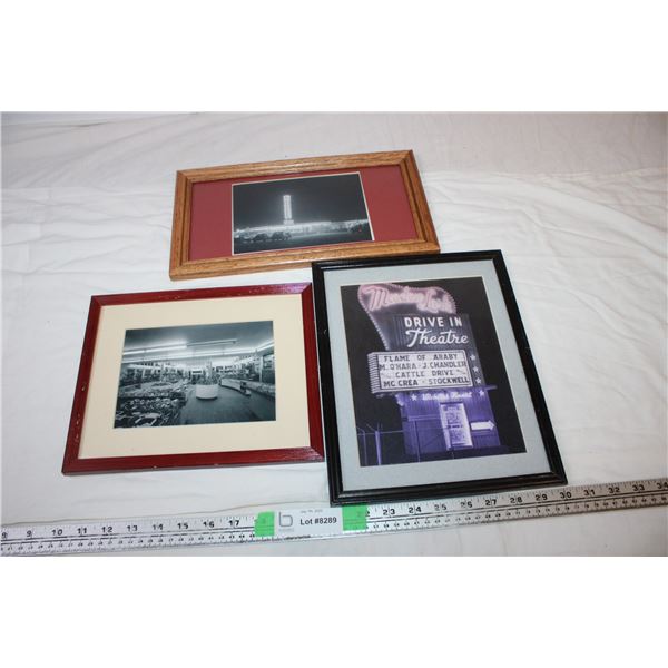 Framed Drive in and Convenience Store Pictures
