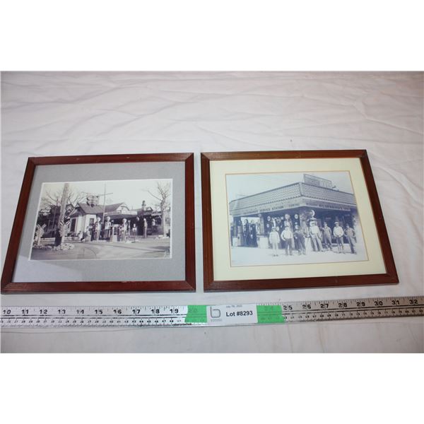 Vintage service Station Framed Pictures (2)