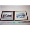 Image 1 : Vintage service Station Framed Pictures (2)