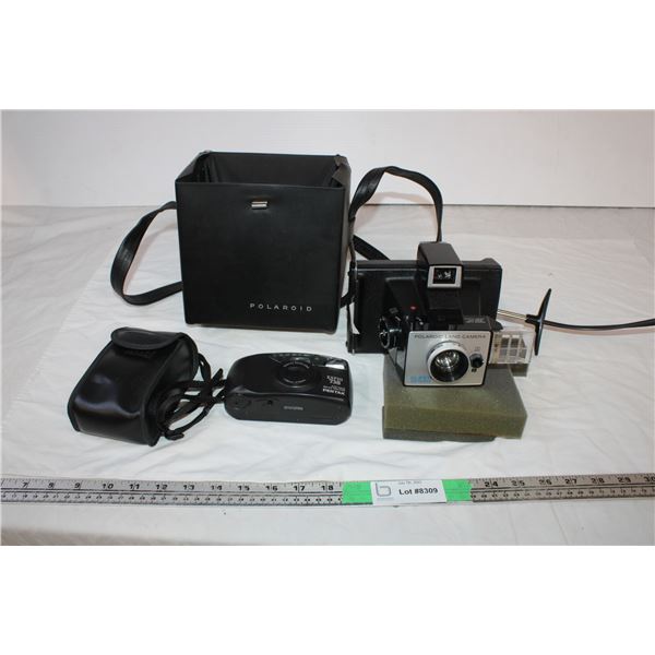 Polaroid Land camera,Pentax Camera