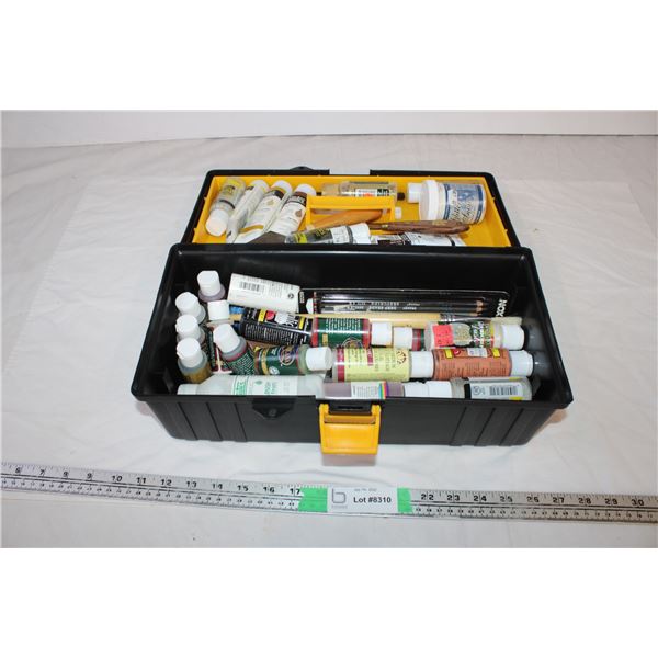 Tool Box with Painting Supplies
