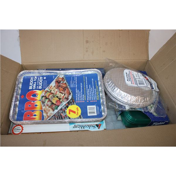 Grill Tops,plastic wrap,foil misc items