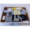 Image 1 : box of assorted stationery with adding machine