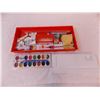 Image 2 : Plastic container with painting supplies