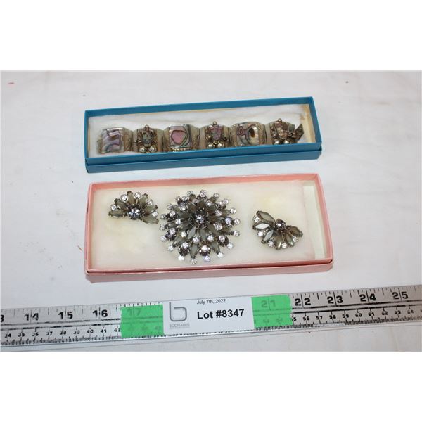 Women’s Earrings/pin (3 piece set),Bracelet