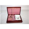 Image 3 : Jewelry Box with jewelry and misc