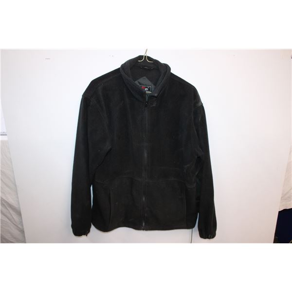 Black Fleece zip up sweater Size S