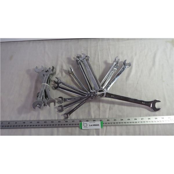 Box of various wrenches