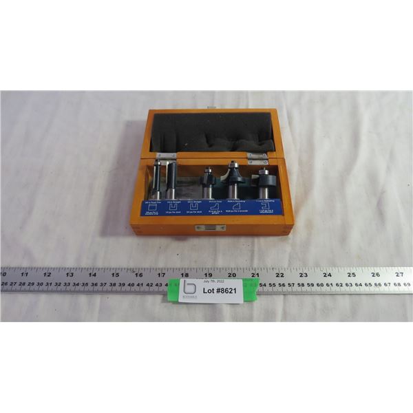 Mastercraft Router Bits in Case