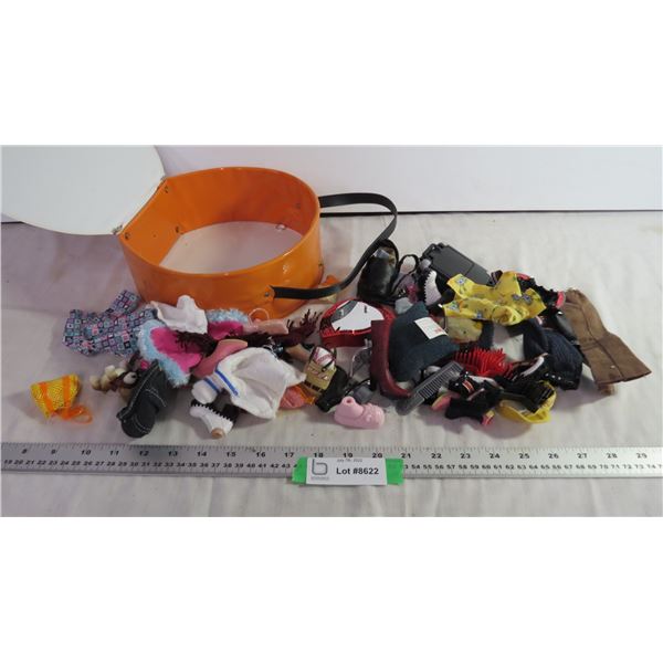 Doll Accessories in Case