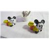 Image 2 : Porcelain Baby in a bathtub and (2) Mickey Rubber Figures
