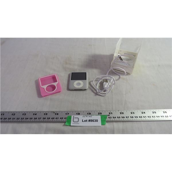 Ipod Nano 4gb with Silicone Cover and Charger-Not Tested